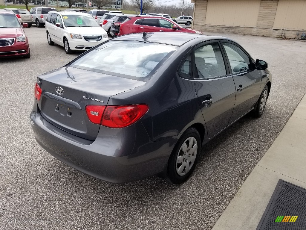 2009 Elantra GLS Sedan - Carbon Gray / Gray photo #5