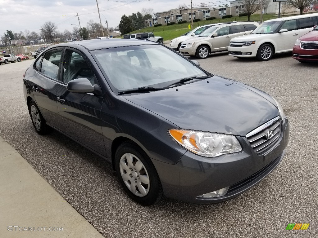 2009 Elantra GLS Sedan - Carbon Gray / Gray photo #6