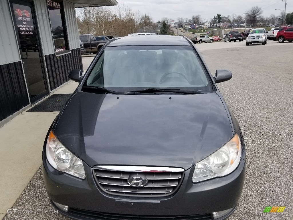 2009 Elantra GLS Sedan - Carbon Gray / Gray photo #7