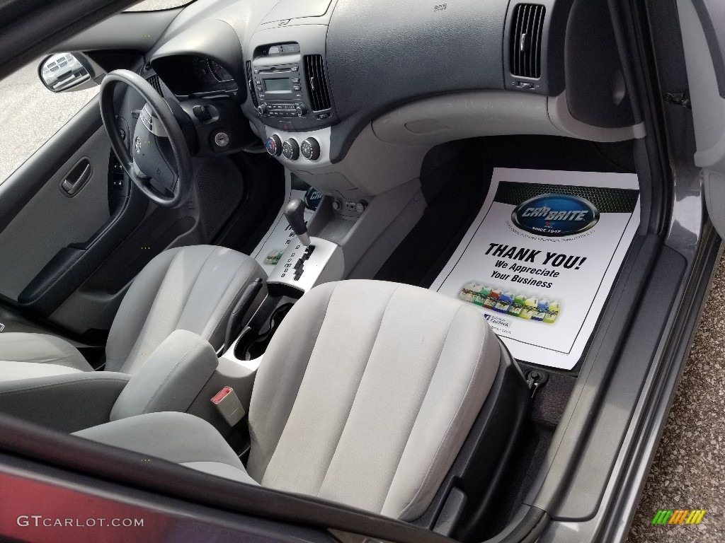 2009 Elantra GLS Sedan - Carbon Gray / Gray photo #14