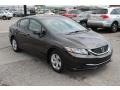 2013 Kona Coffee Metallic Honda Civic LX Sedan  photo #7