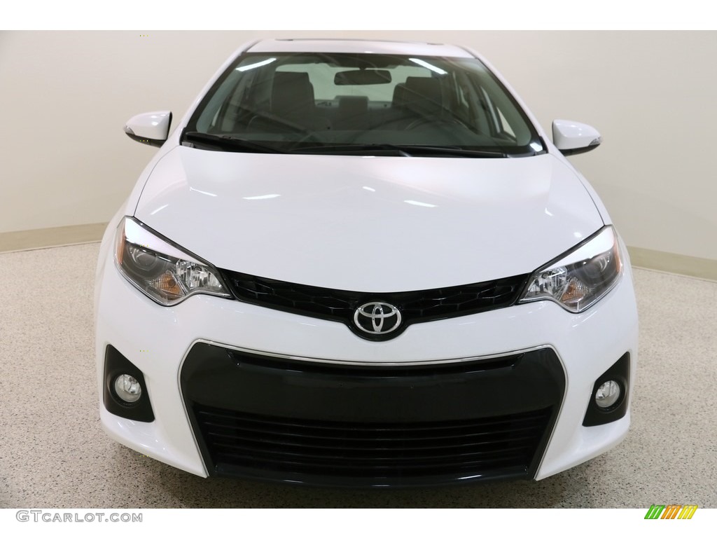 2016 Corolla S Plus - Super White / Black photo #2