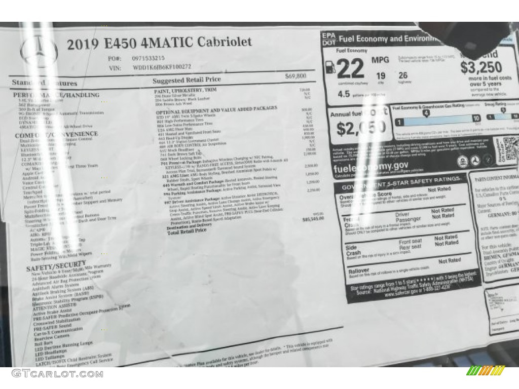 2019 E 450 4Matic Sedan - Dune Silver Metallic / Saddle Brown/Black photo #10