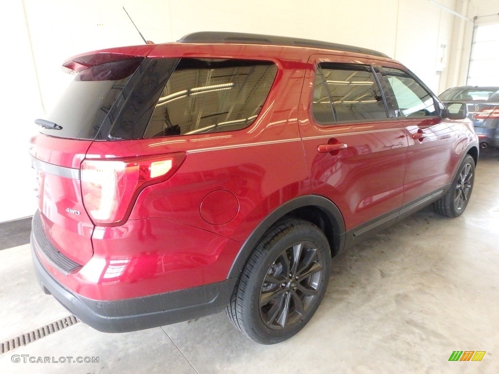 2019 Explorer XLT 4WD - Ruby Red / Medium Black/Miko Inserts photo #2