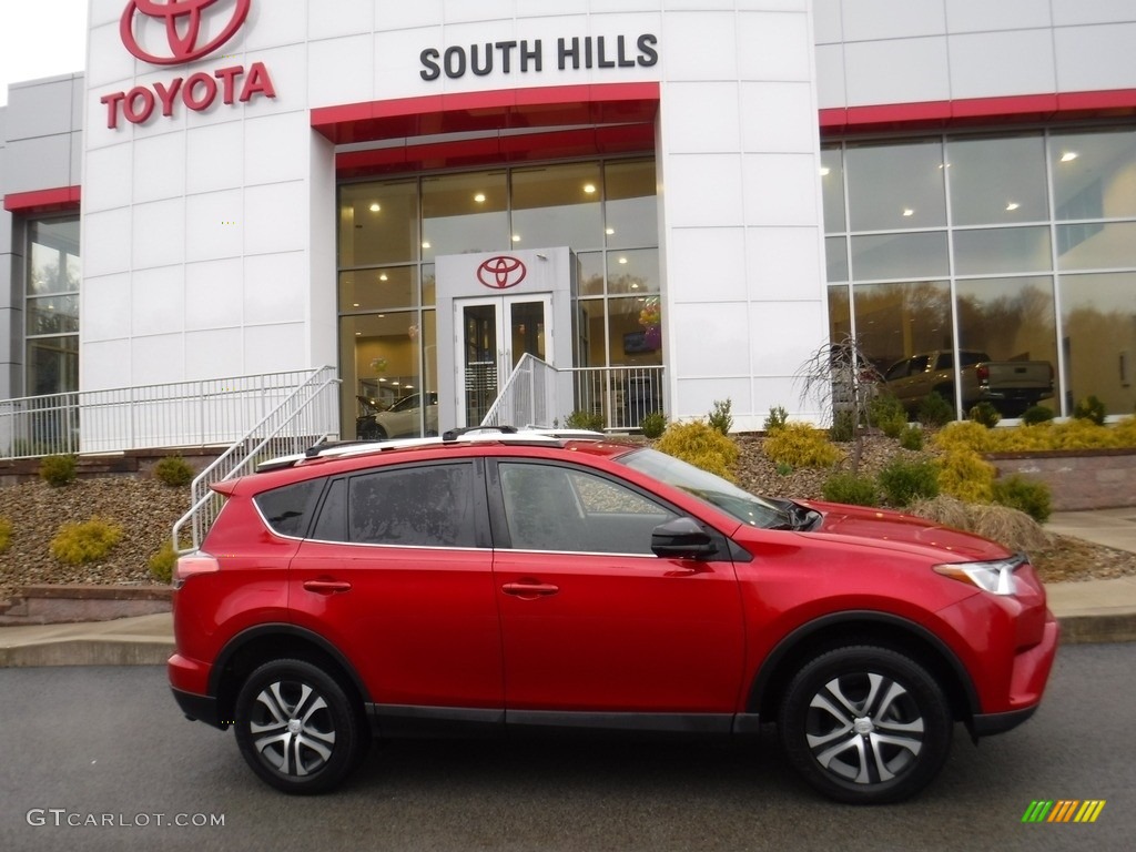 2016 RAV4 LE AWD - Barcelona Red Metallic / Black photo #2