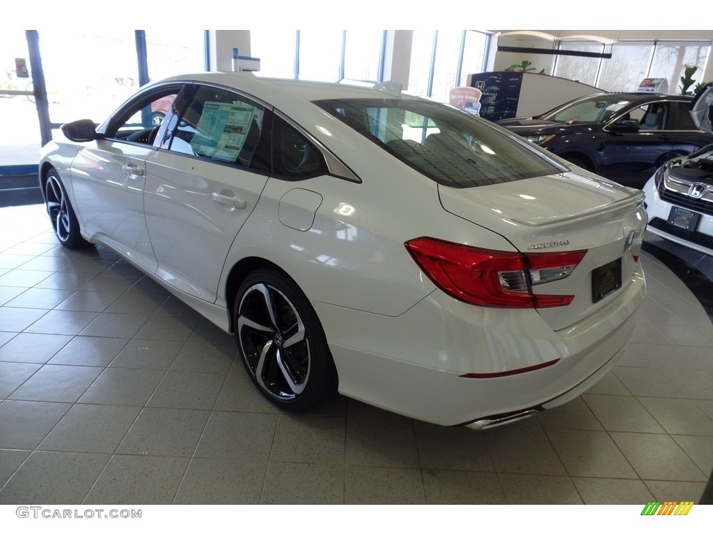 2019 Accord Sport Sedan - Platinum White Pearl / Black photo #7