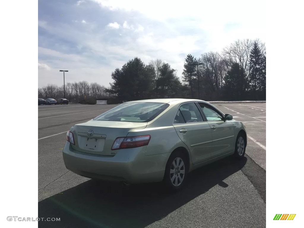 2007 Camry Hybrid - Jasper Green Pearl / Bisque photo #5