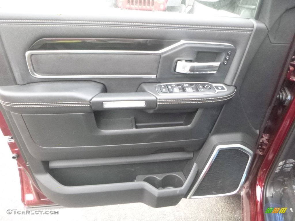 2019 Ram 3500 Laramie Crew Cab 4x4 Black Door Panel Photo #132740635