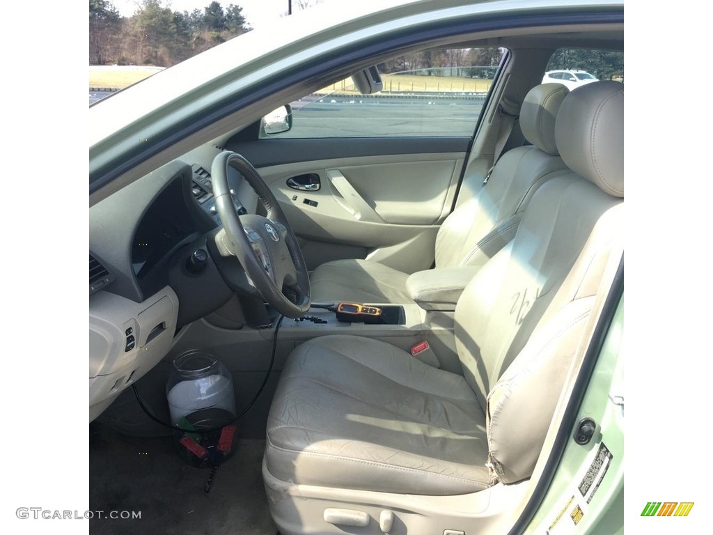 2007 Camry Hybrid - Jasper Green Pearl / Bisque photo #10