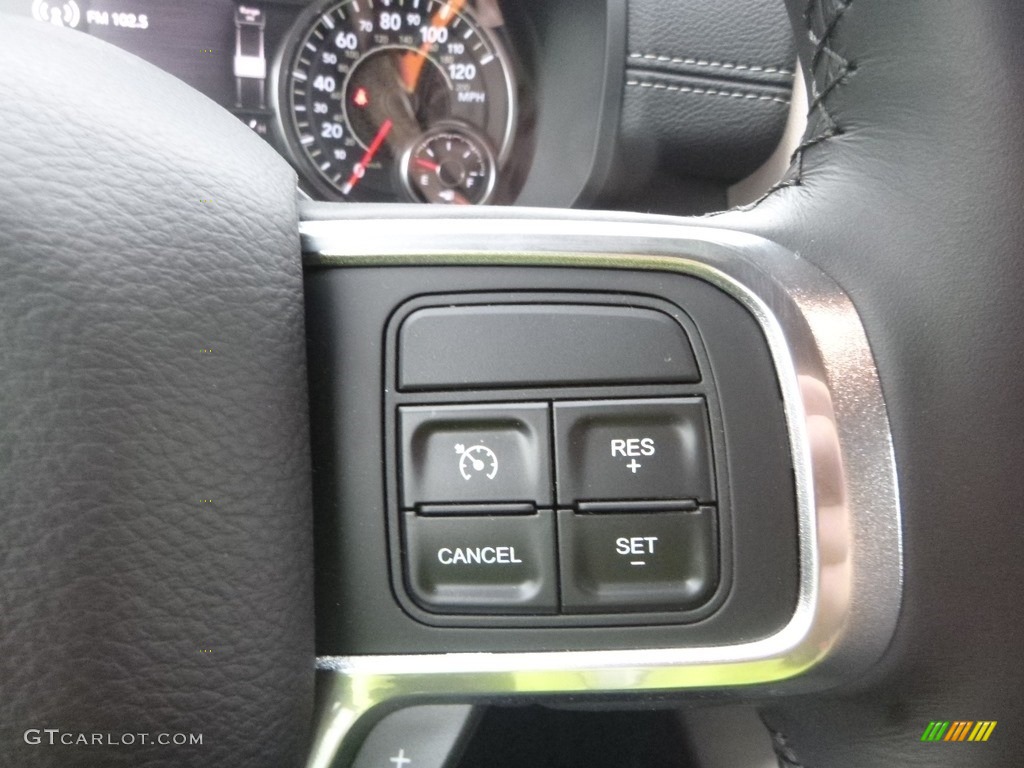 2019 Ram 3500 Laramie Crew Cab 4x4 Black Steering Wheel Photo #132740695