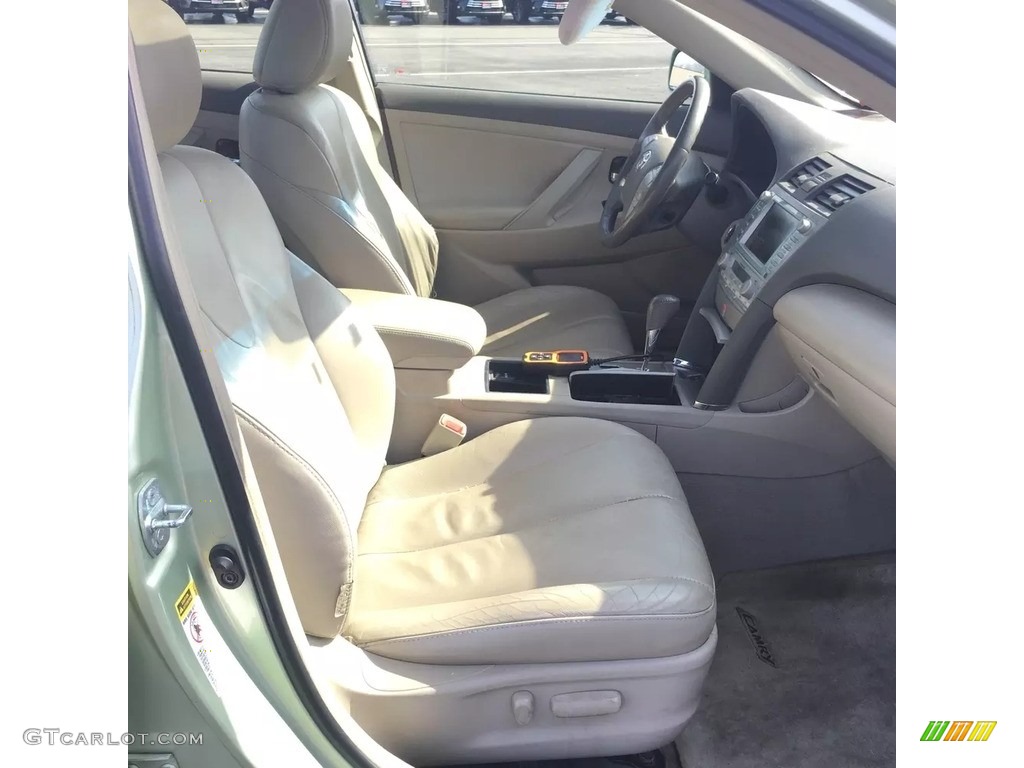 2007 Camry Hybrid - Jasper Green Pearl / Bisque photo #13