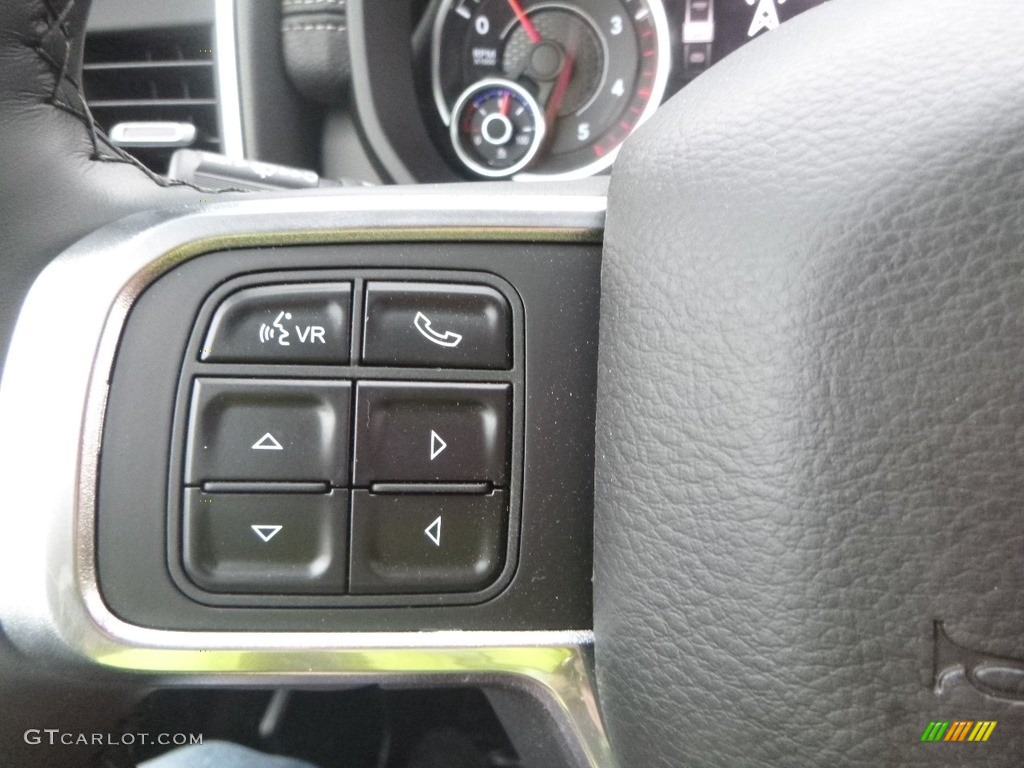 2019 Ram 3500 Laramie Crew Cab 4x4 Black Steering Wheel Photo #132740704