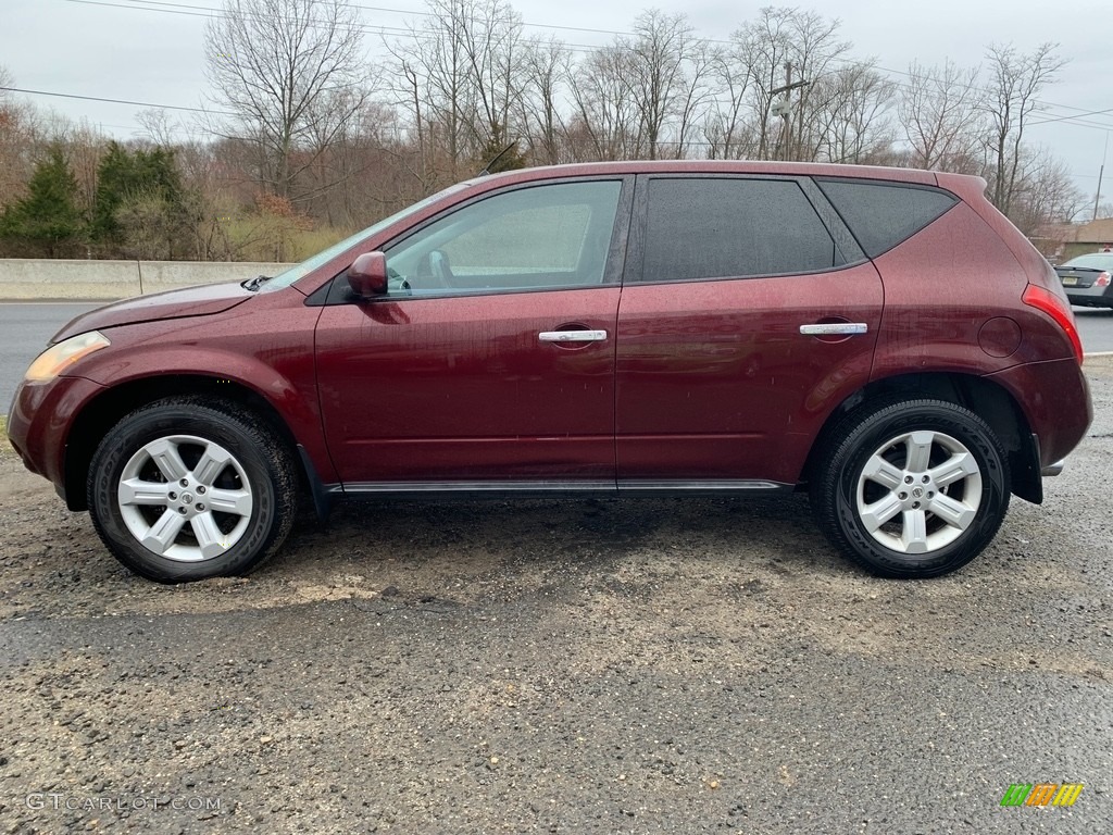 2007 Murano S AWD - Merlot Pearl / Charcoal photo #6