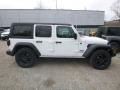 2019 Bright White Jeep Wrangler Unlimited Sport 4x4  photo #6