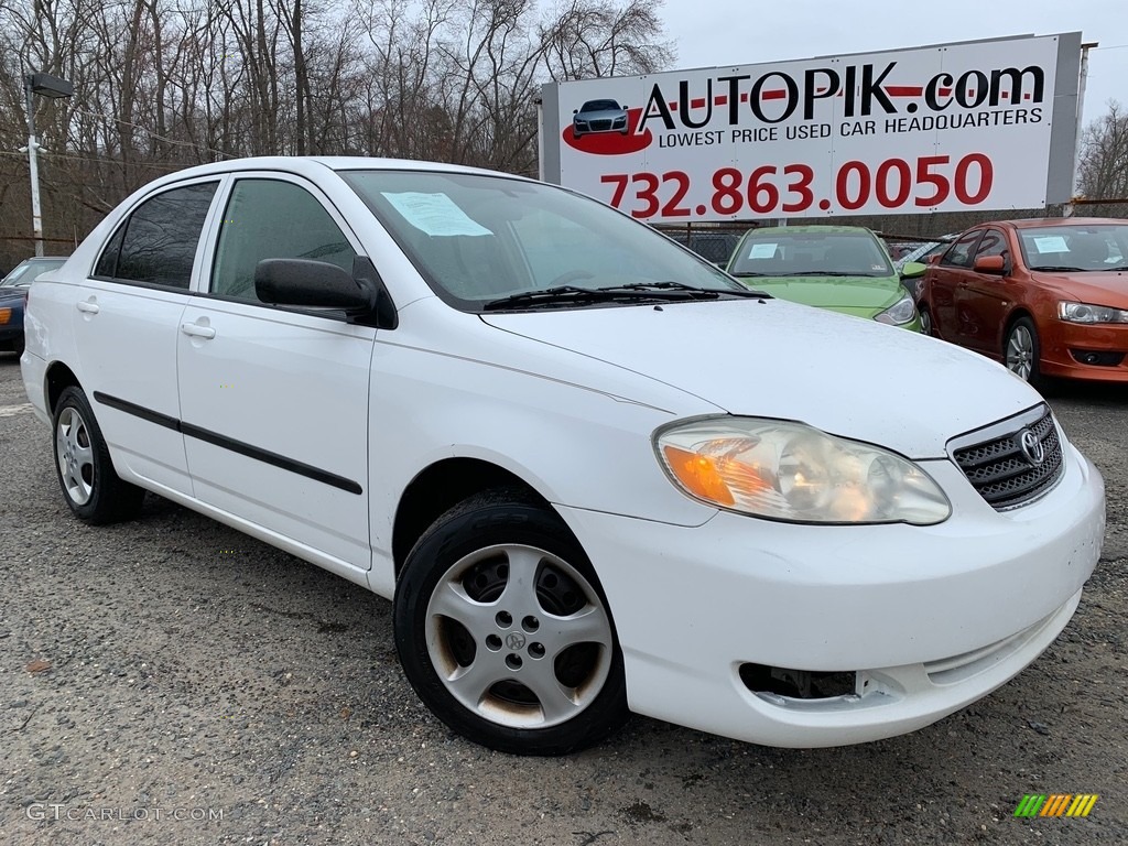 2005 Corolla CE - Super White / Light Gray photo #1