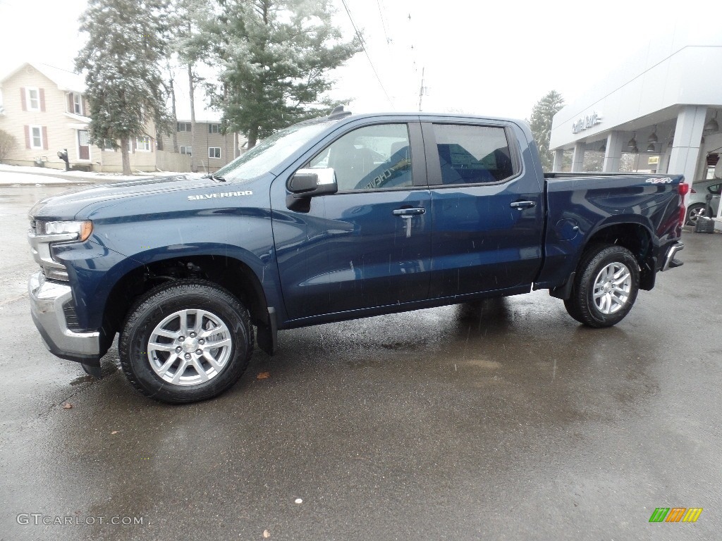 Northsky Blue Metallic 2019 Chevrolet Silverado 1500 LT Crew Cab 4WD Exterior Photo #132742387