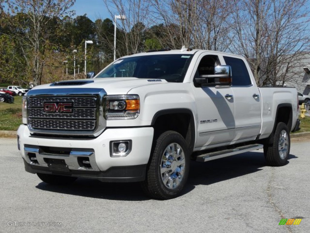 2019 Sierra 2500HD Denali Crew Cab 4WD - White Frost Tricoat / Jet Black photo #5