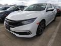 2019 Platinum White Pearl Honda Civic Touring Sedan  photo #1