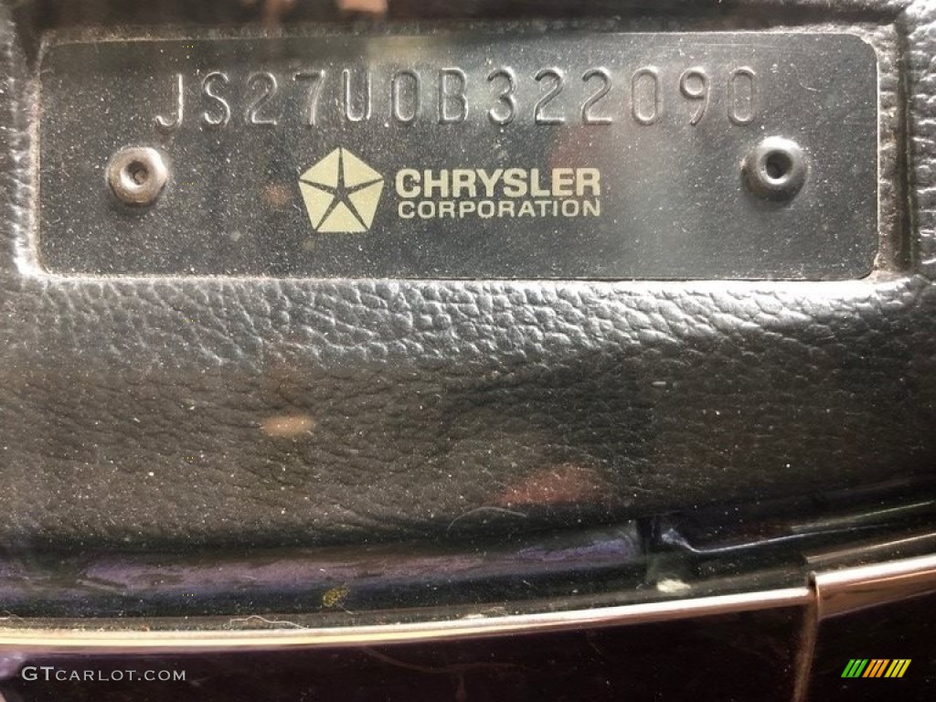 1970 Dodge Challenger R/T Convertible Info Tag Photos