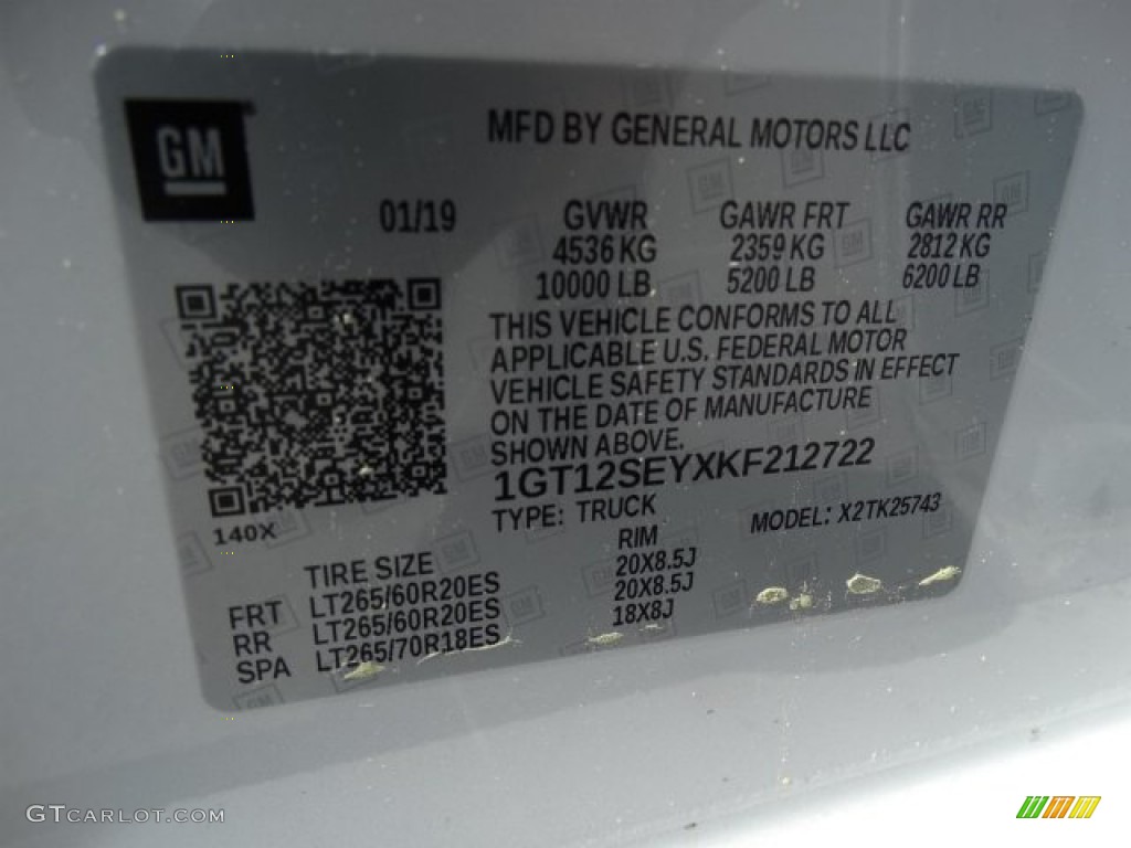 2019 Sierra 2500HD Denali Crew Cab 4WD - White Frost Tricoat / Jet Black photo #32