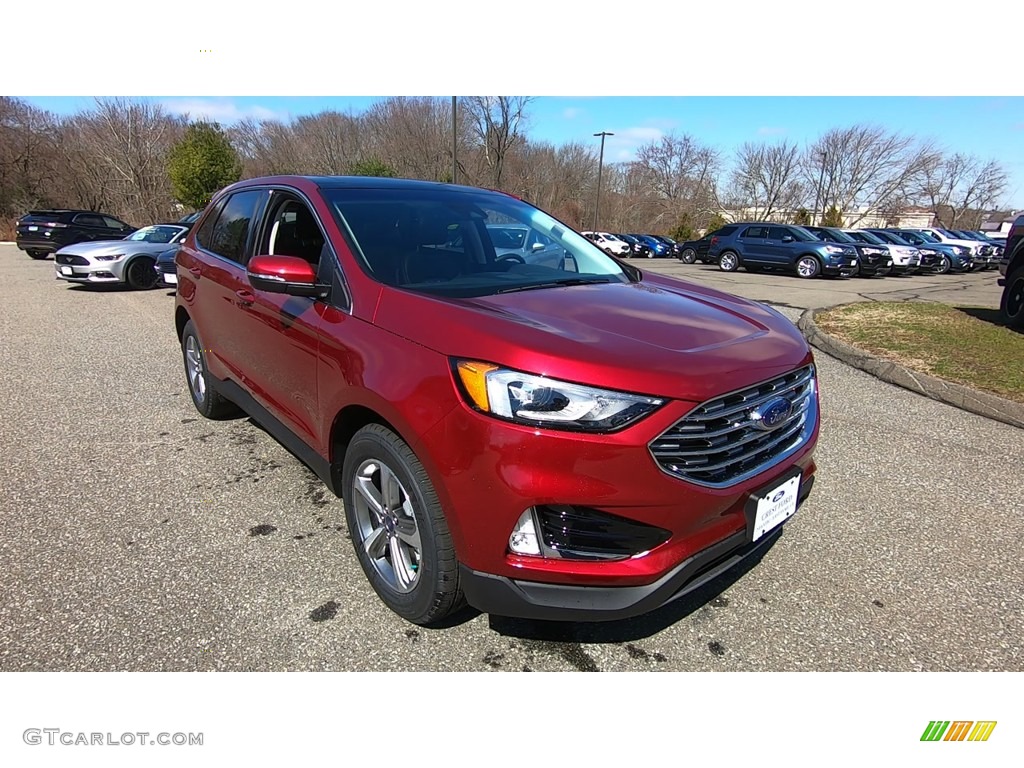 2019 Ruby Red Ford Edge Sel Awd 132743330 Gtcarlot Com