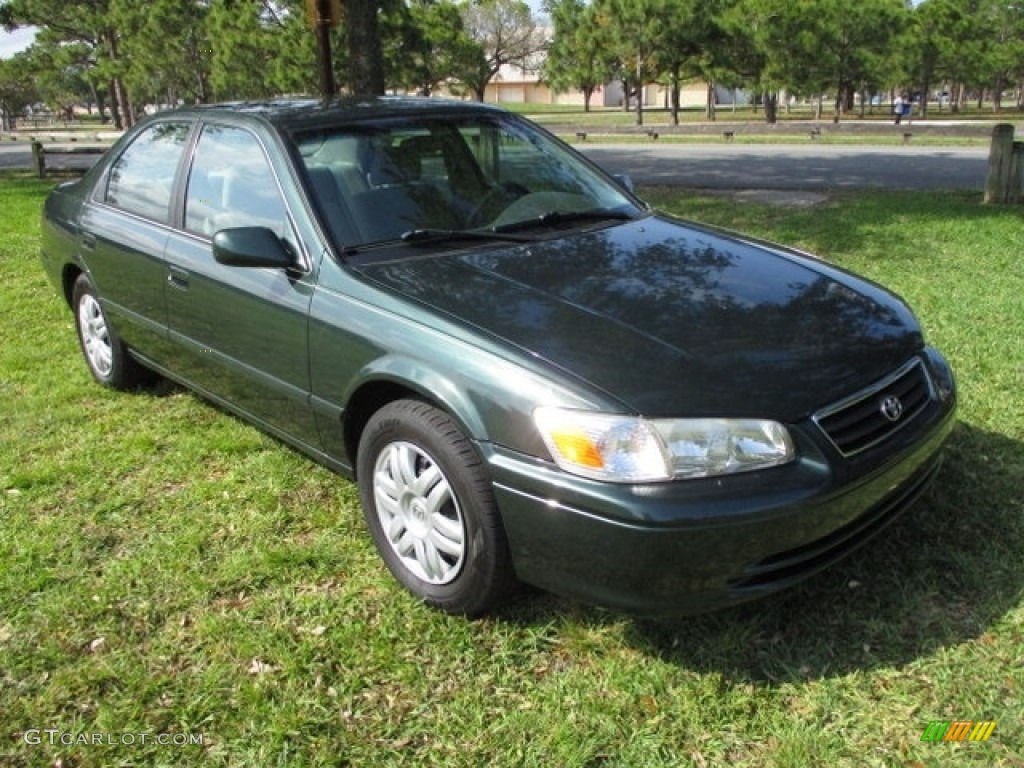 2001 Camry LE - Woodland Pearl / Oak photo #17
