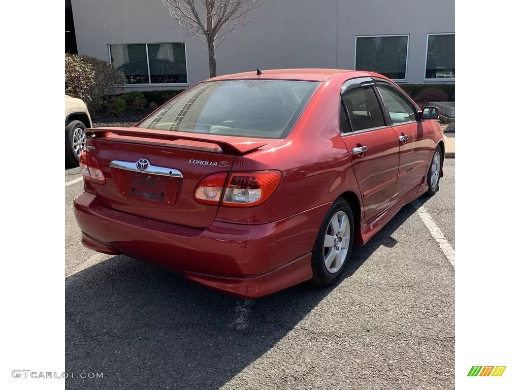 2003 Corolla S - Impulse Red / Black photo #5