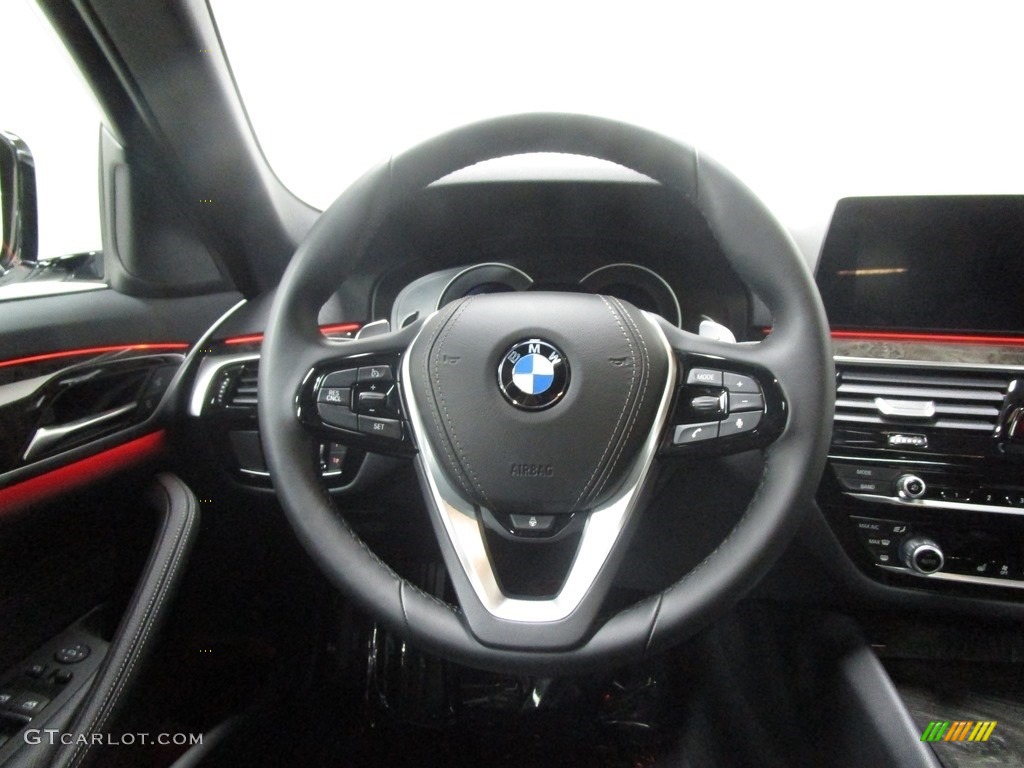 2019 5 Series 530i xDrive Sedan - Alpine White / Black photo #9