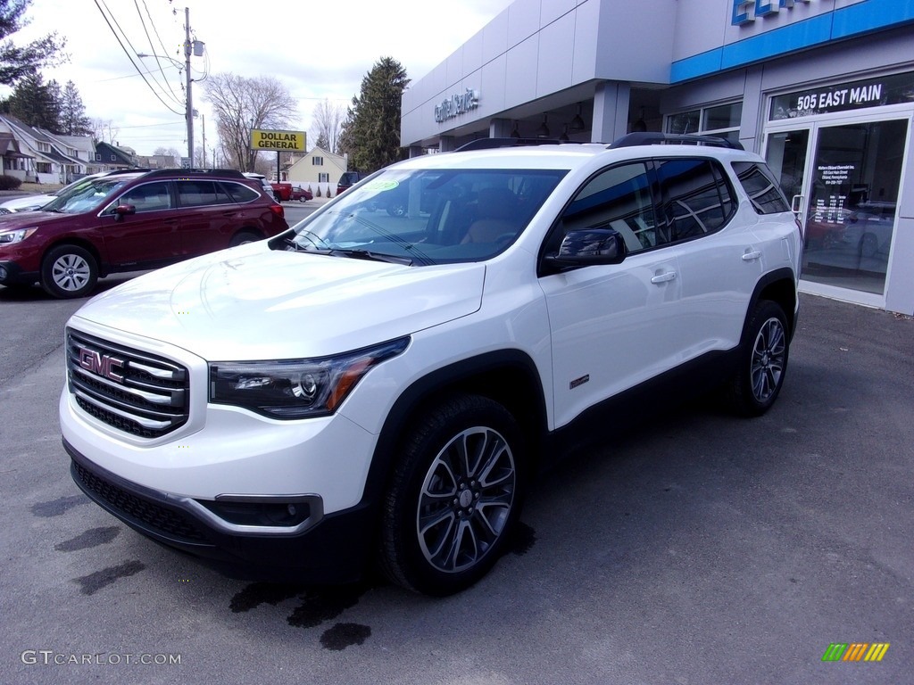 2019 Acadia SLT AWD - White Frost Tricoat / Jet Black/Kalahari photo #1