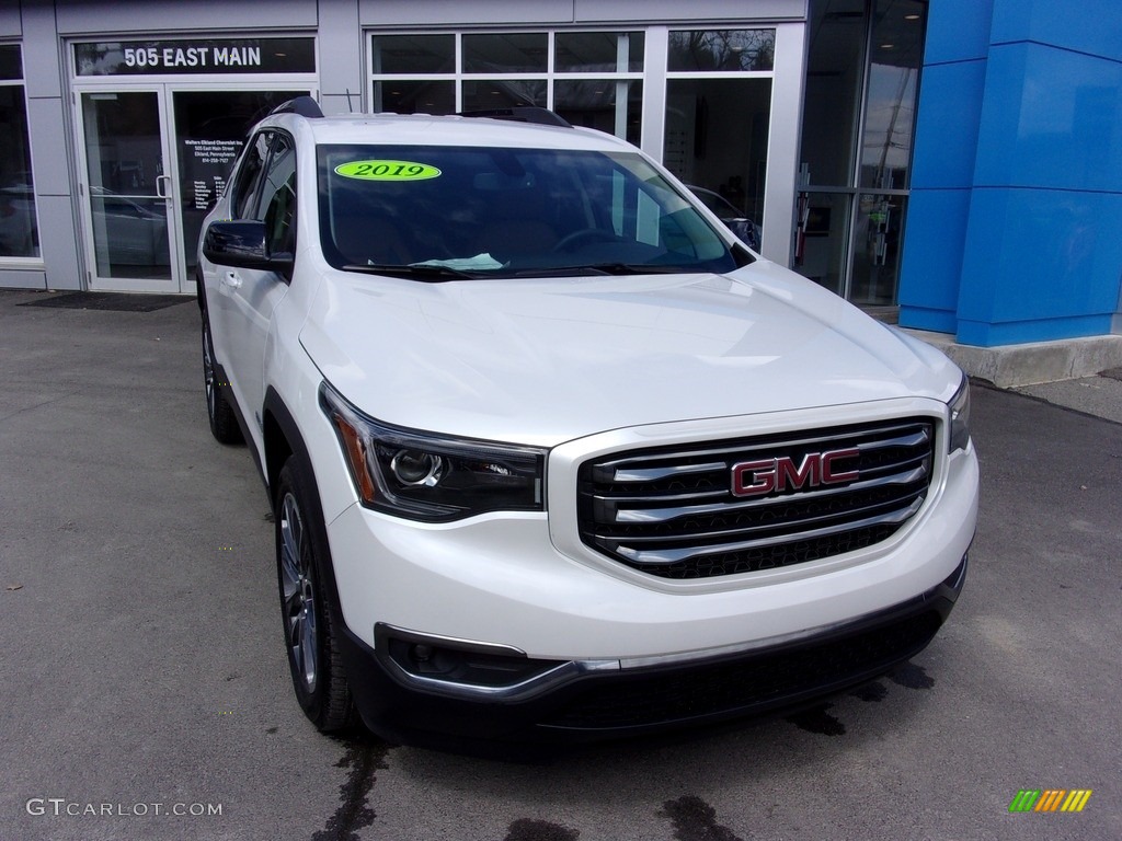 2019 Acadia SLT AWD - White Frost Tricoat / Jet Black/Kalahari photo #4