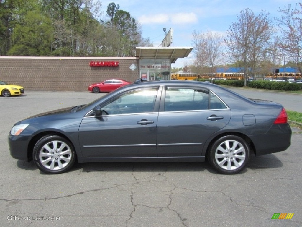 2006 Accord EX-L V6 Sedan - Graphite Pearl / Gray photo #7