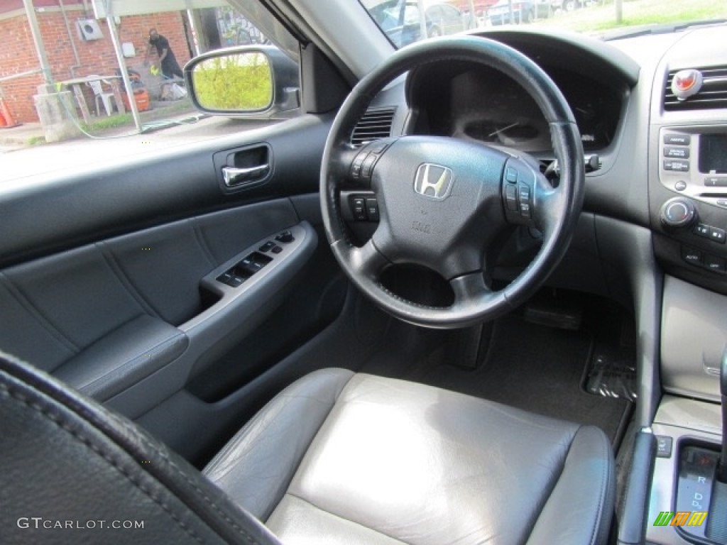 2006 Accord EX-L V6 Sedan - Graphite Pearl / Gray photo #12