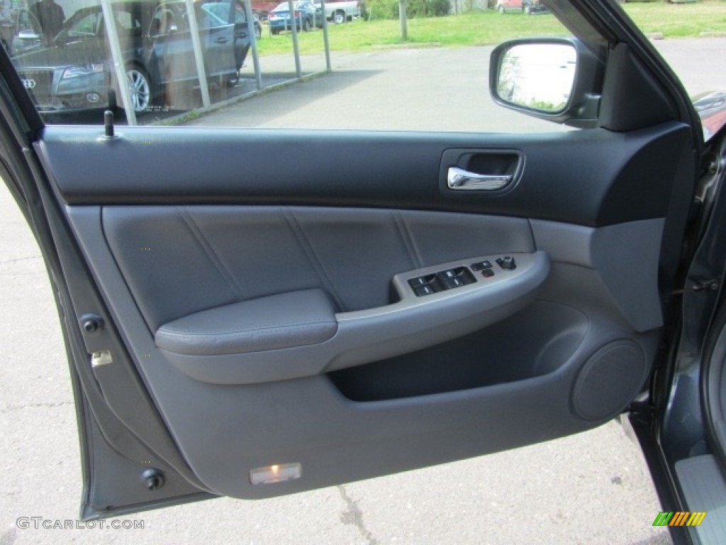 2006 Accord EX-L V6 Sedan - Graphite Pearl / Gray photo #17