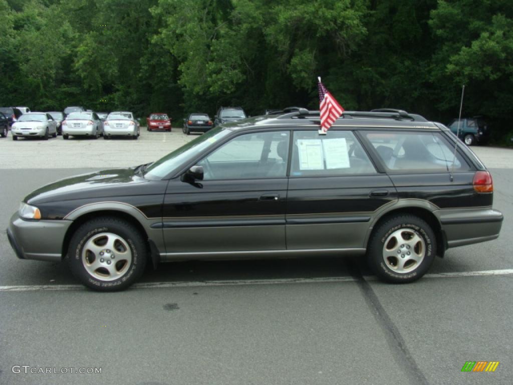 1997 Legacy Outback Wagon - Black Granite Pearl / Grey photo #2