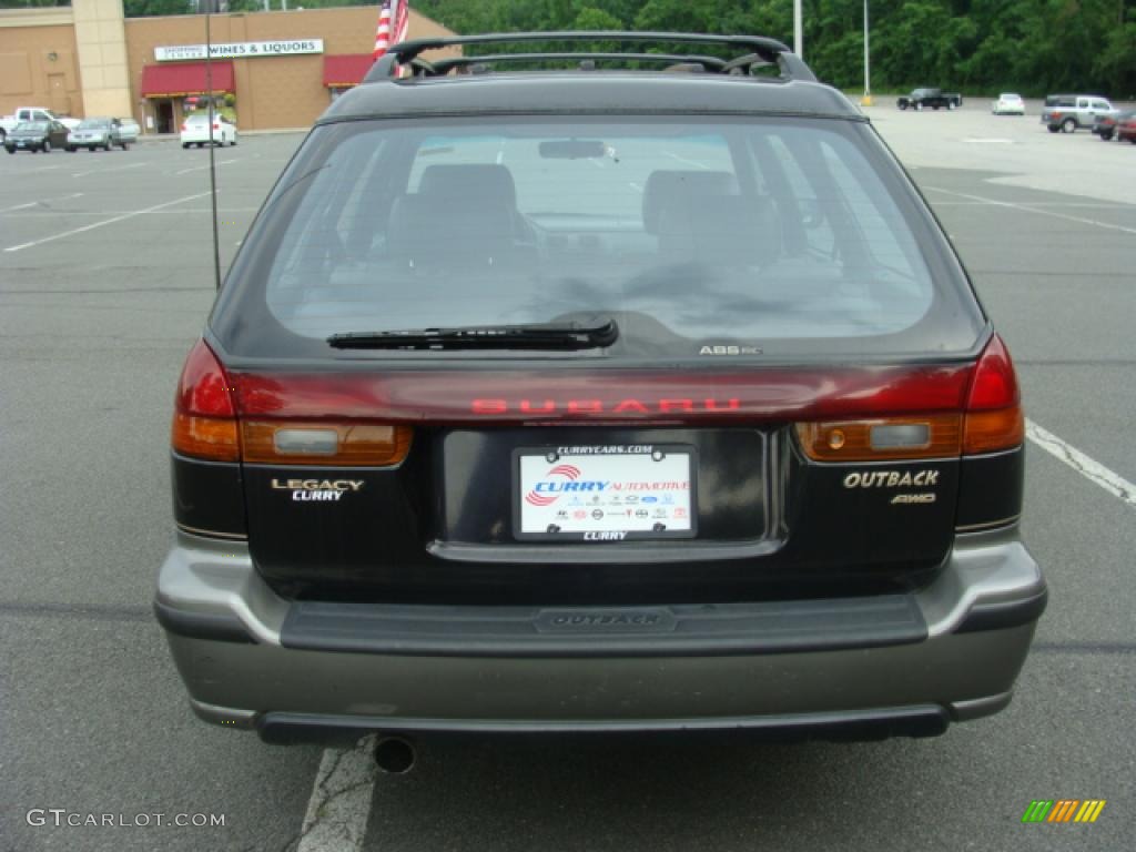 1997 Legacy Outback Wagon - Black Granite Pearl / Grey photo #4