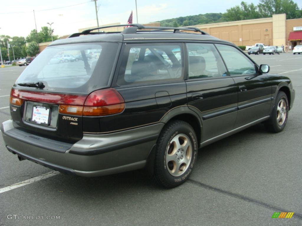 1997 Legacy Outback Wagon - Black Granite Pearl / Grey photo #5