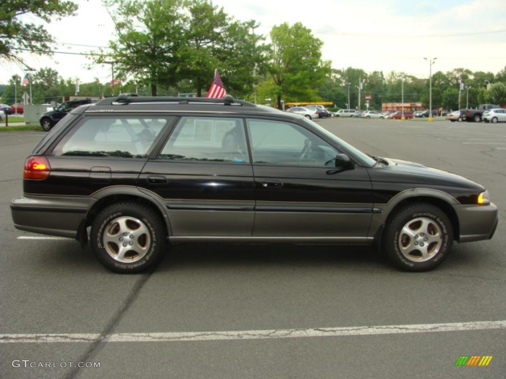 1997 Legacy Outback Wagon - Black Granite Pearl / Grey photo #6