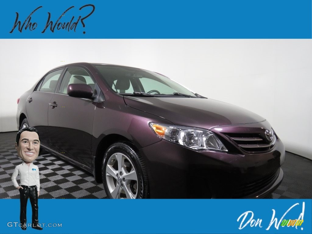 2013 Corolla LE Special Edition - Black Currant Metallic / Bisque photo #1