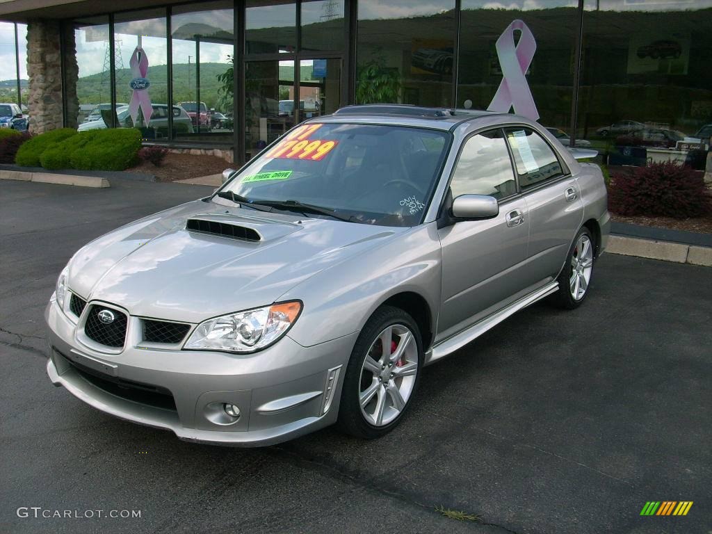 2007 Impreza WRX Sedan - Crystal Gray Metallic / Anthracite Black photo #1