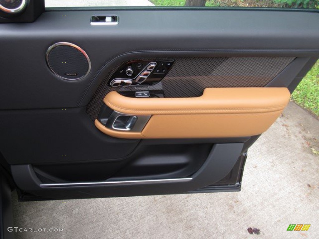 2019 Land Rover Range Rover SVAutobiography Dynamic Ebony/Vintage Tan Door Panel Photo #132755220