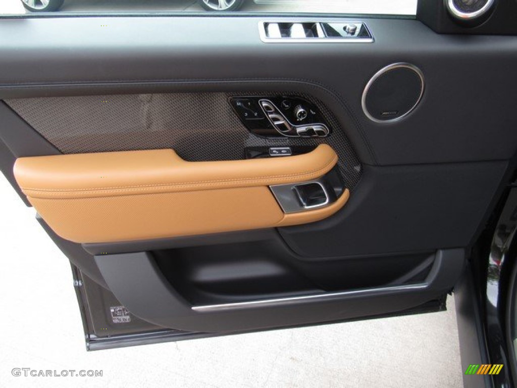 2019 Land Rover Range Rover SVAutobiography Dynamic Ebony/Vintage Tan Door Panel Photo #132755338