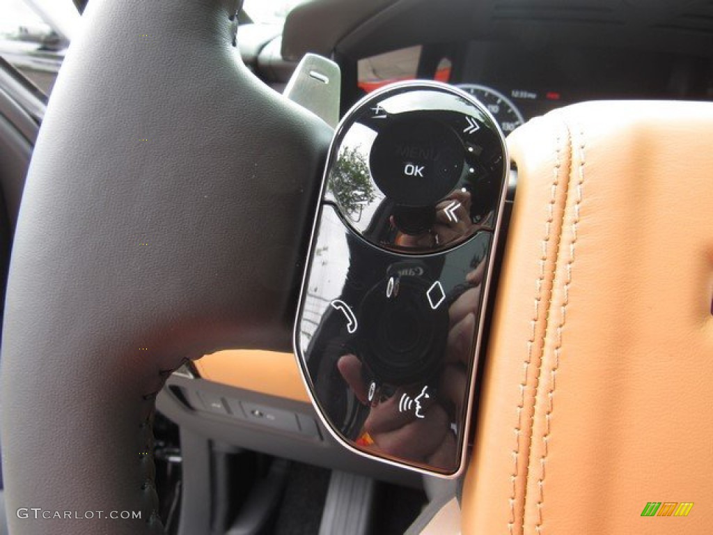 2019 Land Rover Range Rover SVAutobiography Dynamic Ebony/Vintage Tan Steering Wheel Photo #132755414