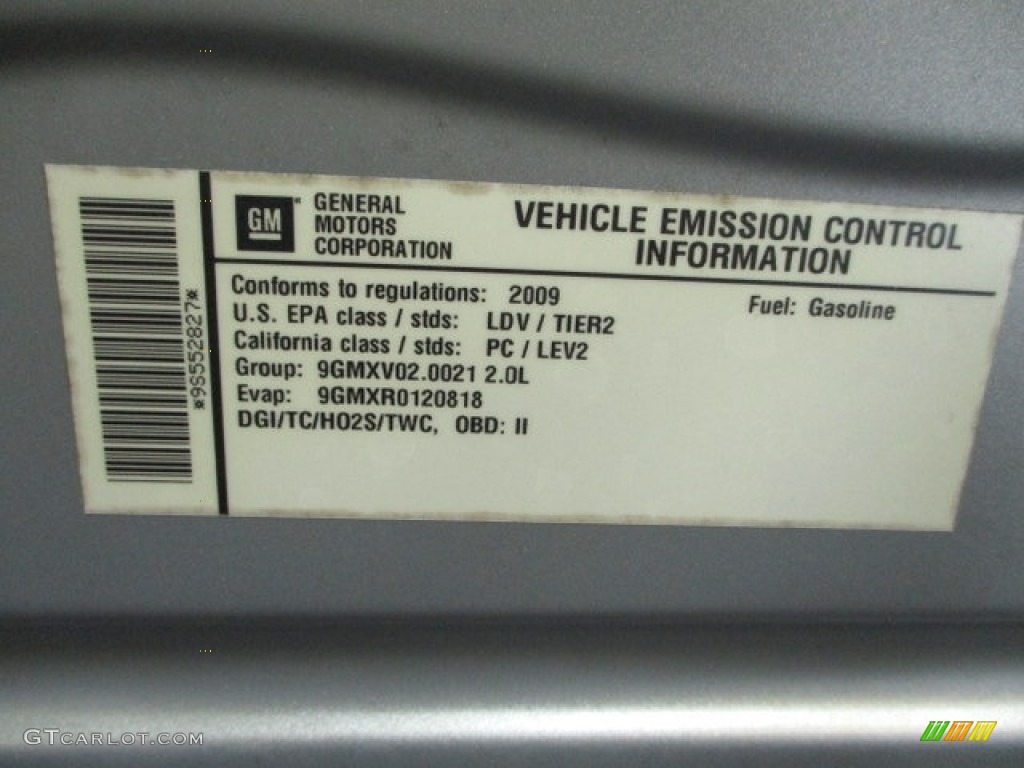 2009 HHR SS - Silver Ice Metallic / Ebony/Dark Gray photo #81