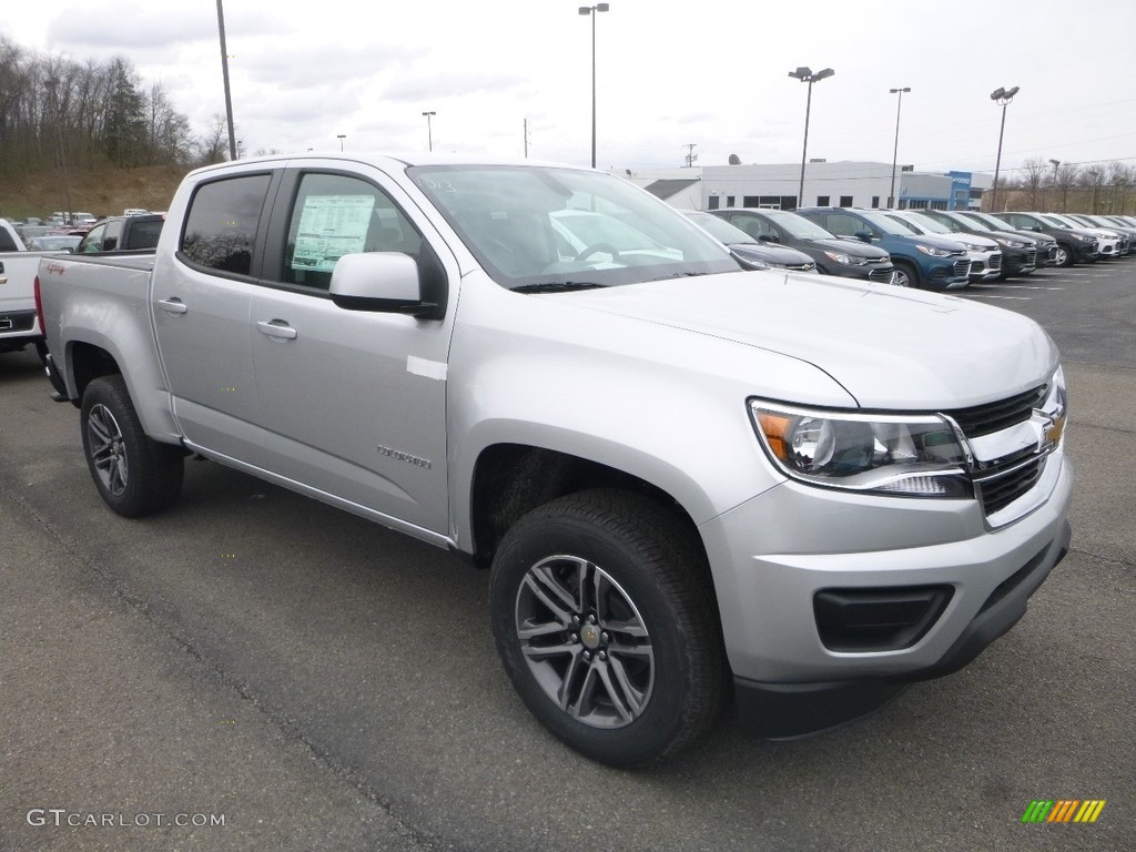 2019 Colorado WT Crew Cab 4x4 - Silver Ice Metallic / Jet Black/Dark Ash photo #7