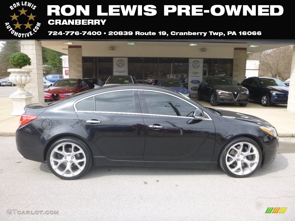 2012 Regal GS - Carbon Black Metallic / Ebony photo #1