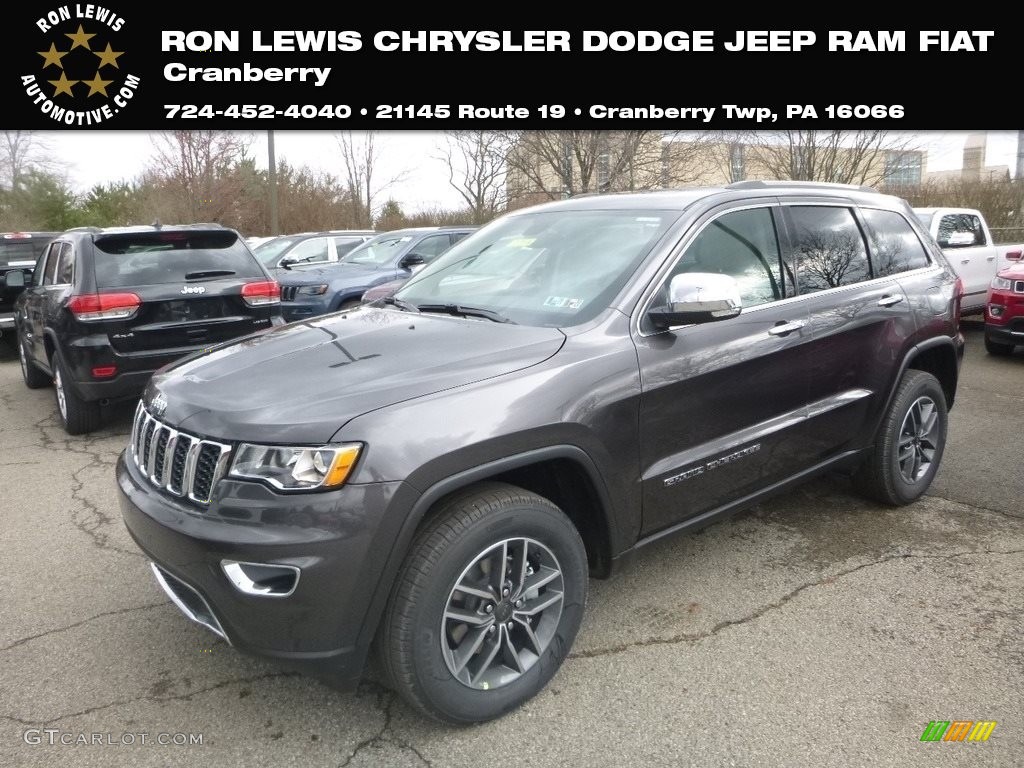 2019 Grand Cherokee Limited 4x4 - Granite Crystal Metallic / Light Frost Beige/Black photo #1