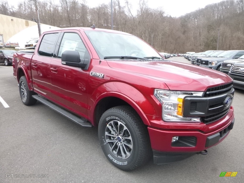 2019 F150 XLT SuperCrew 4x4 - Ruby Red / Black photo #3