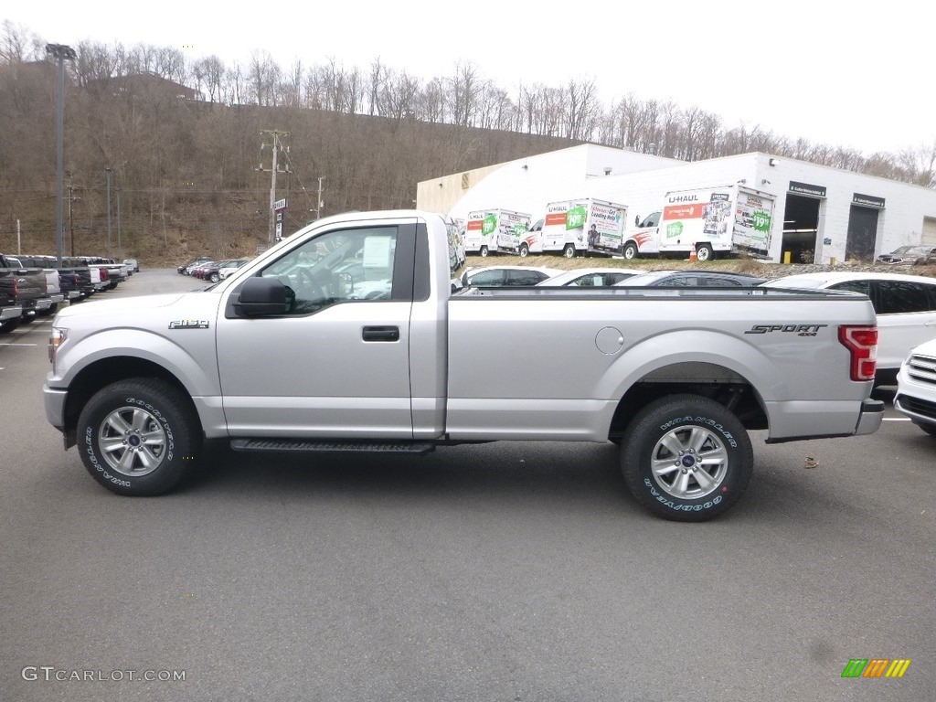 2019 F150 XL Regular Cab 4x4 - Ingot Silver / Earth Gray photo #6