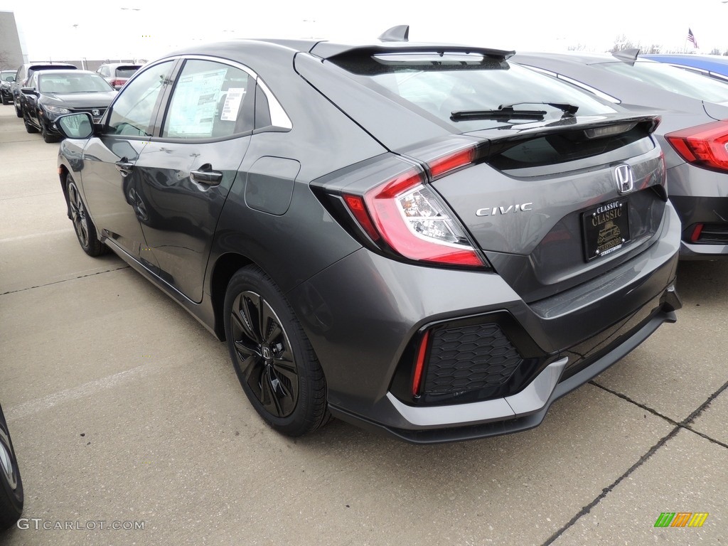 2019 Civic EX Hatchback - Polished Metal Metallic / Black/Ivory photo #5