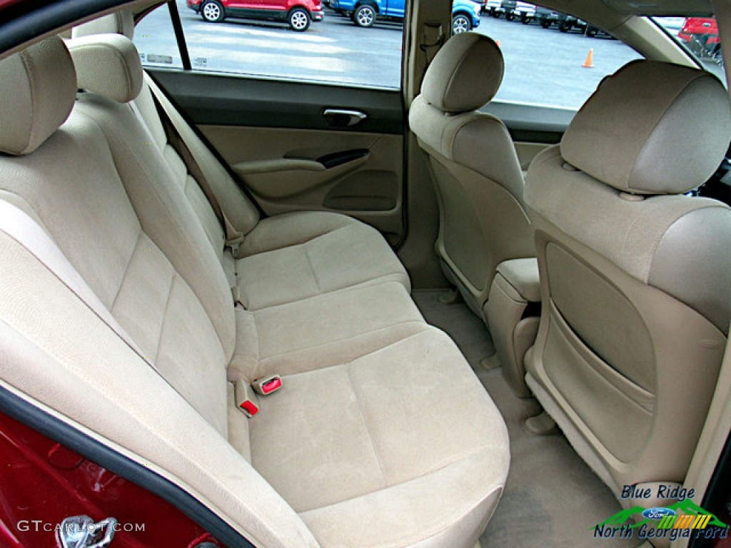 2006 Civic LX Sedan - Tango Red Pearl / Ivory photo #14